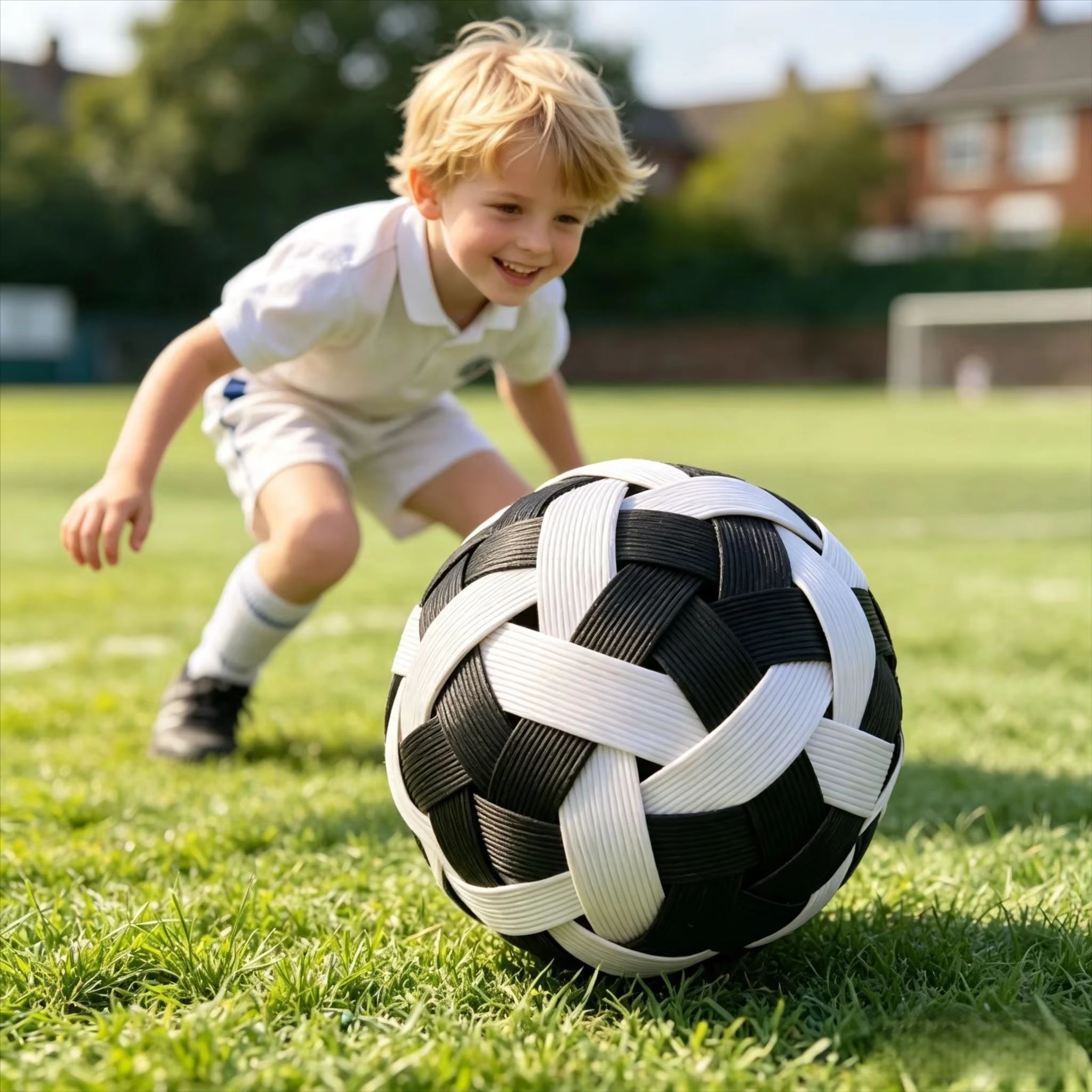 Kids Outdoor Ball - Kinderen Sepak Takraw Rotan Bal Handgeweven