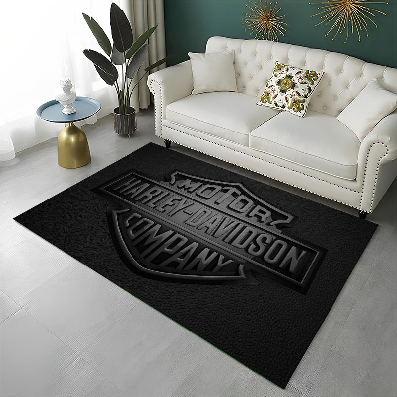 Kids Outdoor Mat - Retro H-Harleys Racing Moto Antislip Vloerkleed