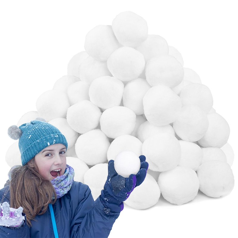 Kids Outdoor Ball - 30/60 stuks Zachte Kunstmatige Sneeuwballen Kerst