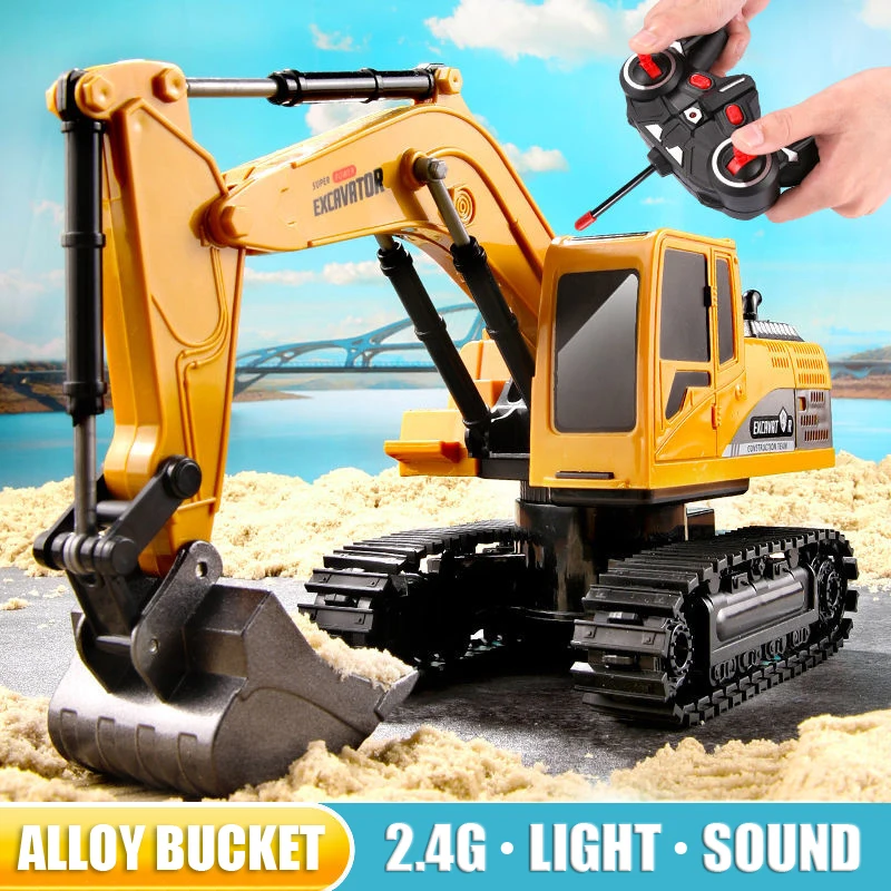 Kids Outdoor Digger - RC Graafmachine 2.4Ghz 6 Kanaals 1:24