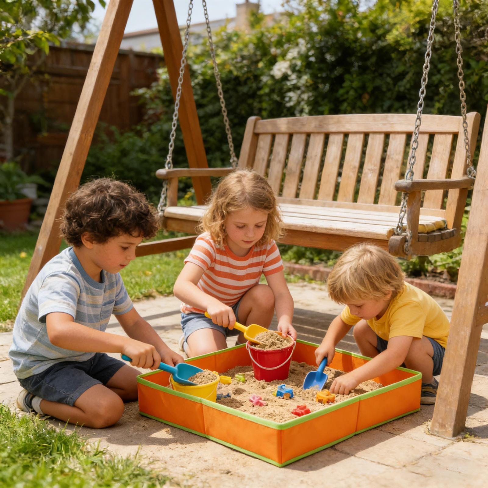 Kids Outdoor Bench - 1-delige zandtafel voor kinderen, zandbak speelgoed