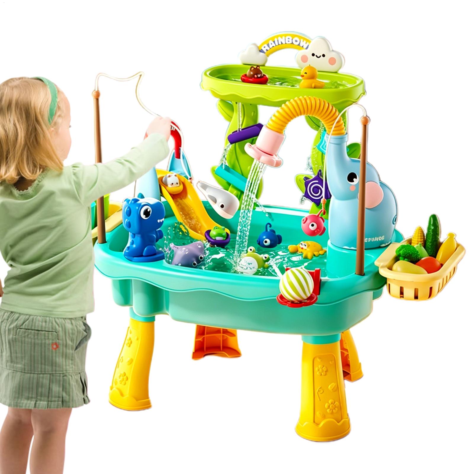 Kids Outdoor Sensory Table - Kinderen Peuter Watertafel Keuken Speelgoed Spoelbak
