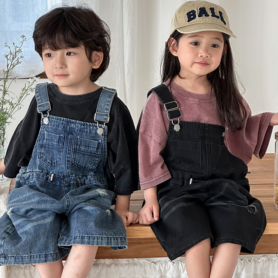 Kids Outdoor Overalls - 2026 Zomer Unisex Kinderen Denim Bib