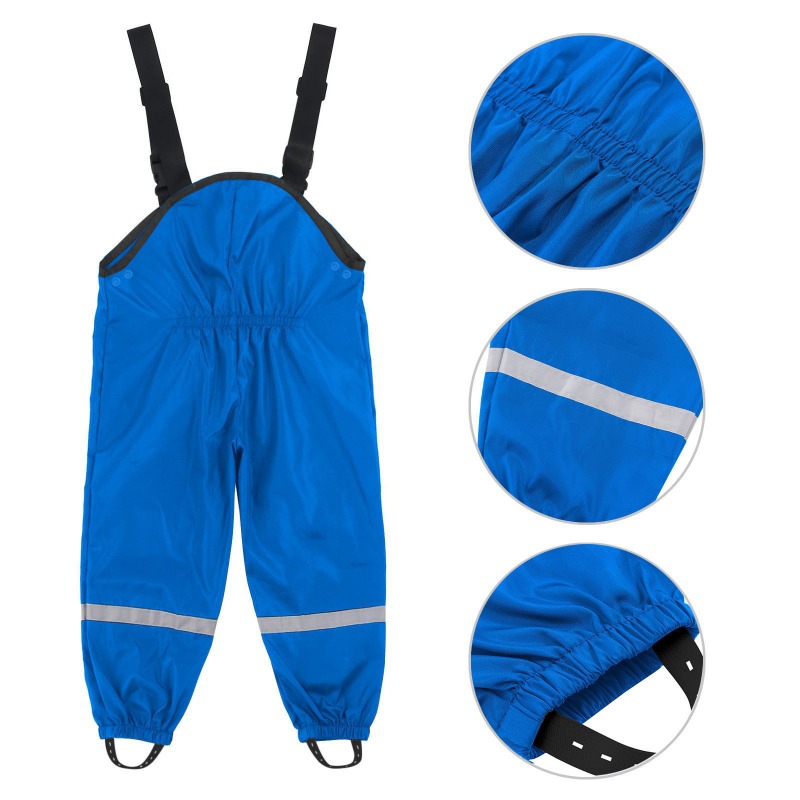 Kids Outdoor Overalls - Ademende kinderregenbroeken, waterdichte PU-overalls voor buiten