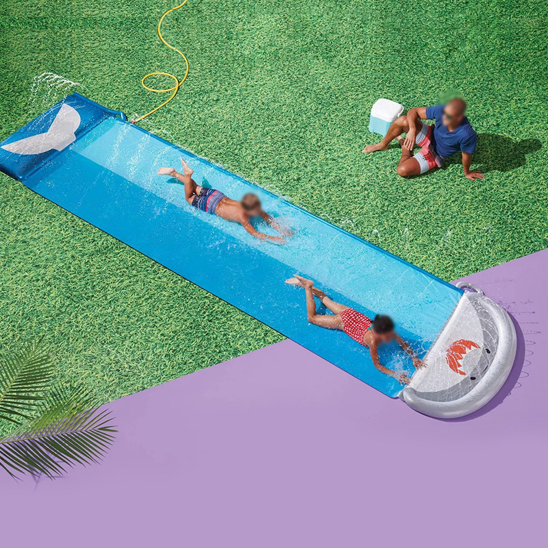 Kids Outdoor Mat - Interactieve Shark Waterglijmat voor kinderen Dubbele