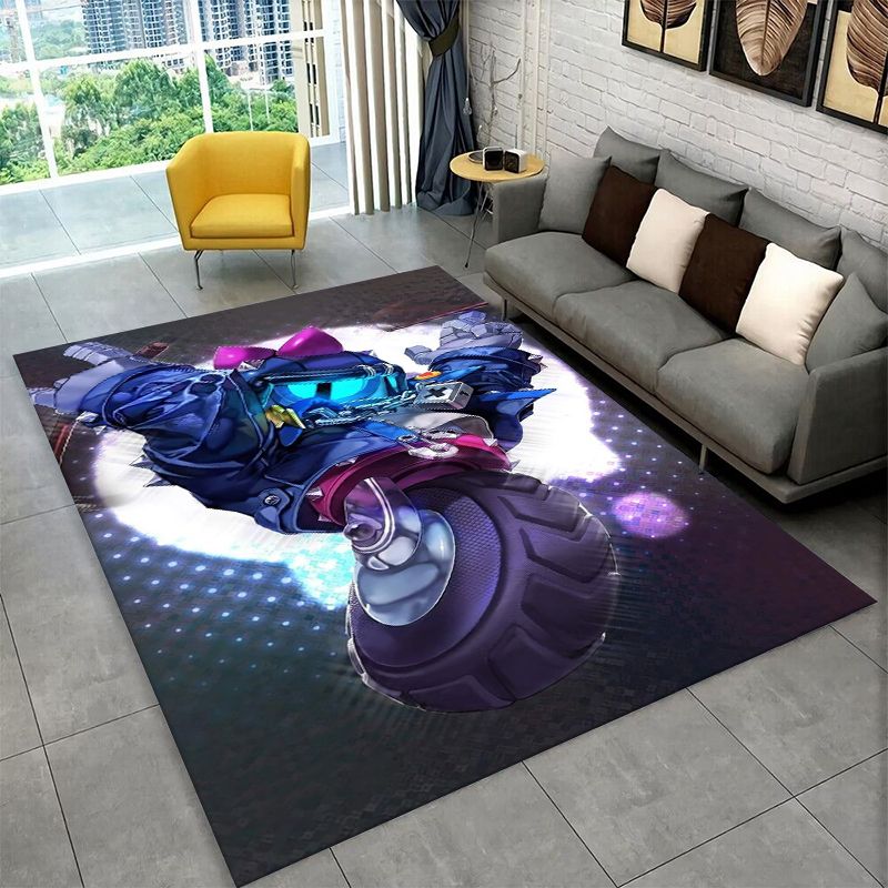 Kids Outdoor Mat - Cartoon B-Brawl Game Antislip Area Rug