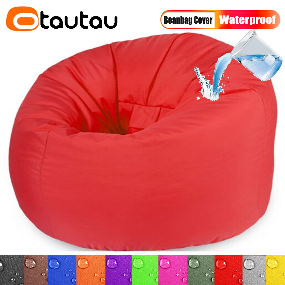 Kids Outdoor Bean Bag Chair - OTAUTAU Outdoor Waterdichte Zitzakhoes Geen Vulmiddel