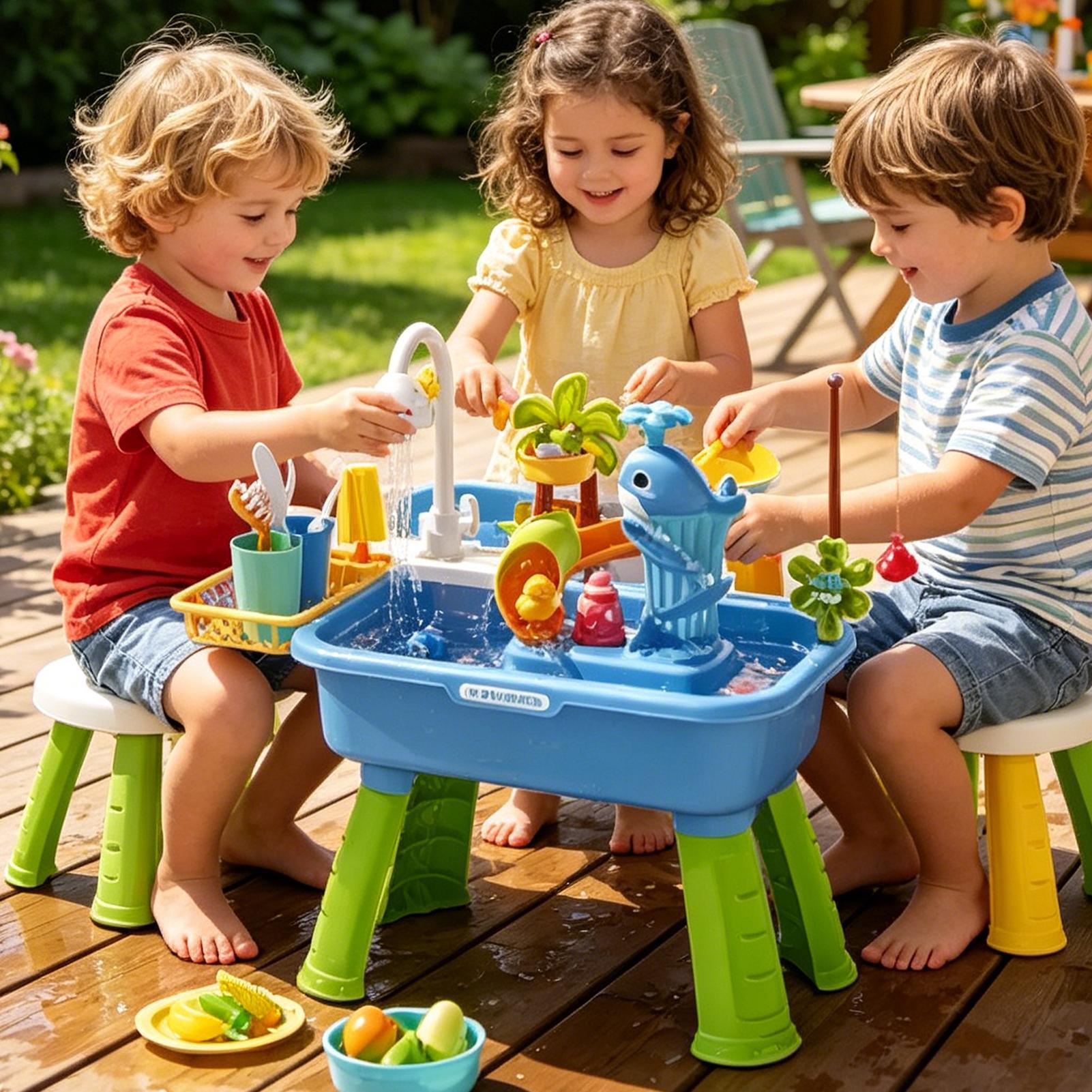 Waterkraam voor peuters, speel - Kids Outdoor Sensory Table recensie en prijs