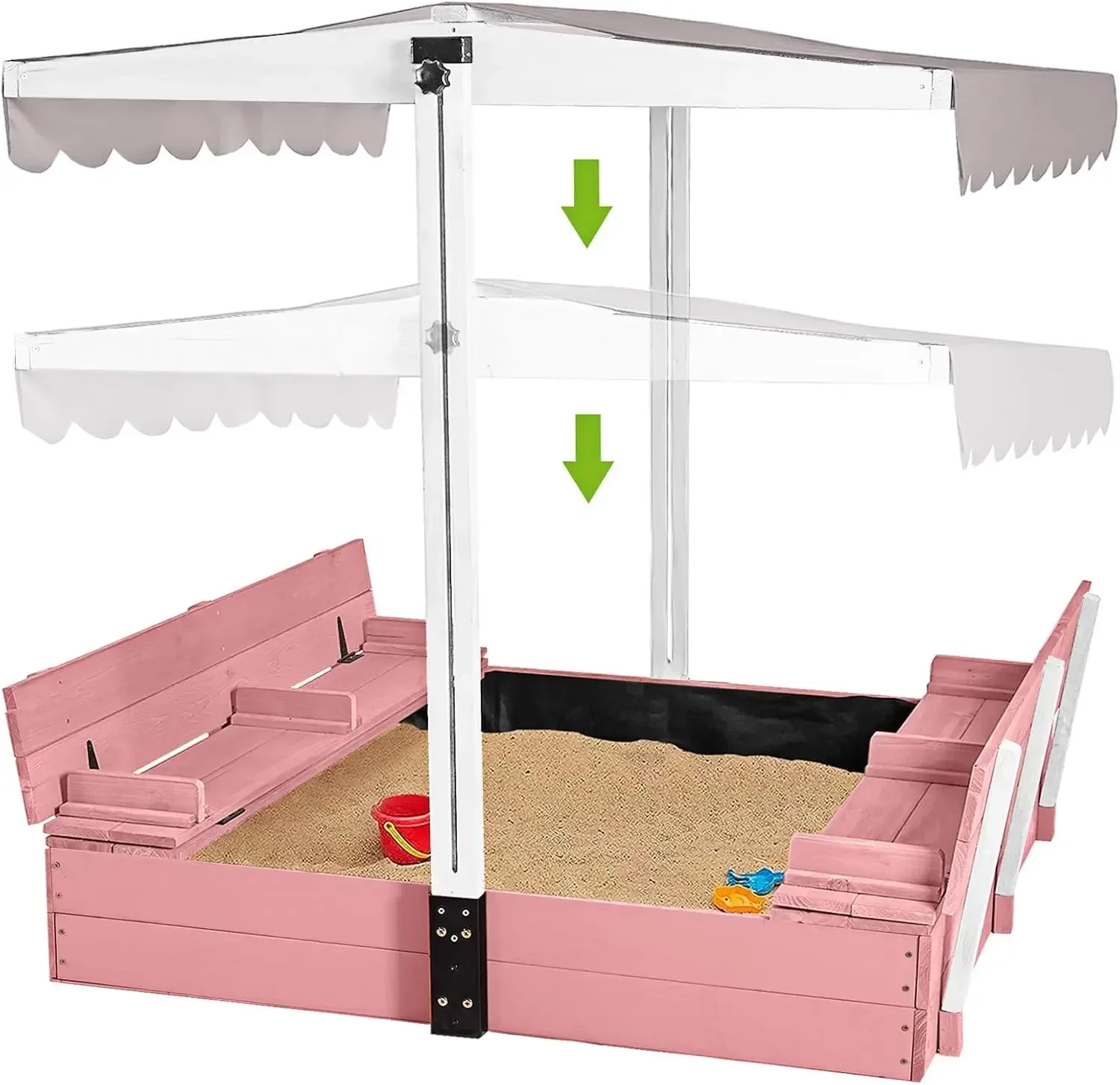 Houten buitenzandbak voor kind - Kids Outdoor Bench recensie en prijs