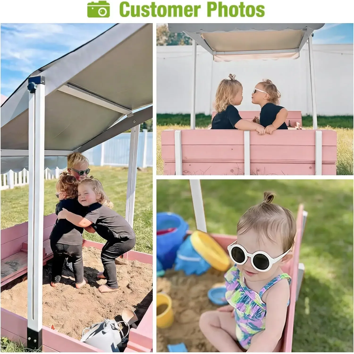 Houten buitenzandbak voor kind - Kids Outdoor Bench recensie en prijs