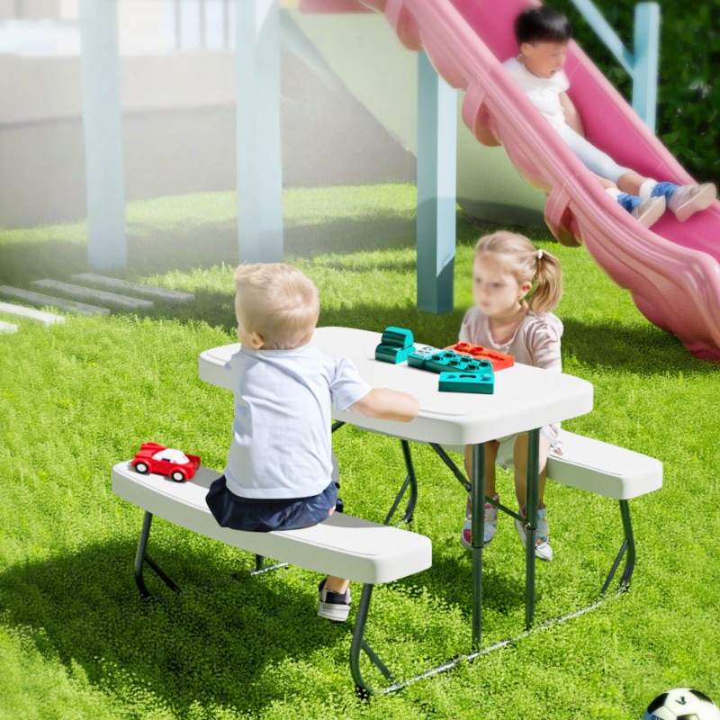 Duurzame opvouwbare plastic ta - Kids Outdoor Bench recensie en prijs