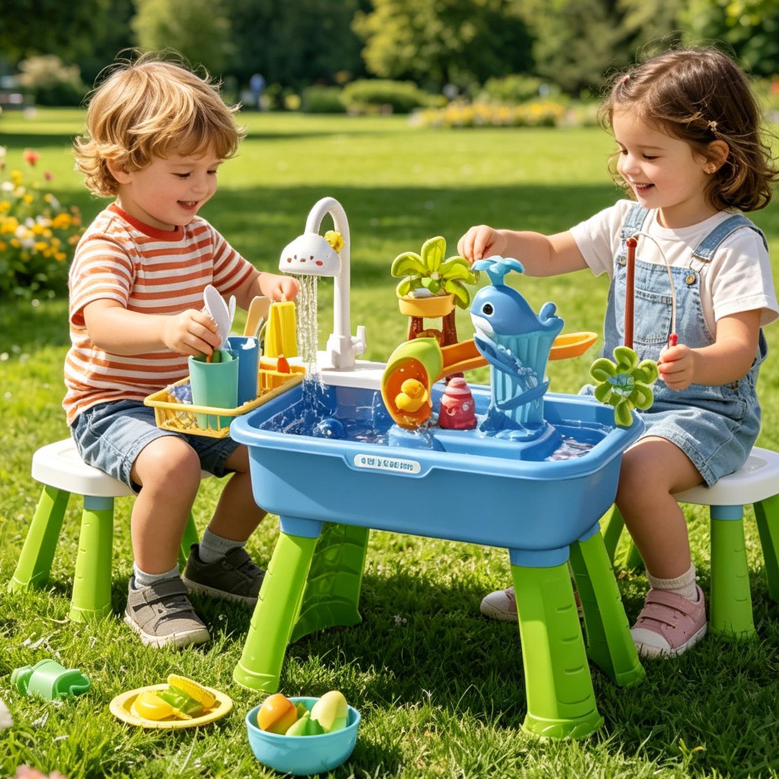 Buitenspeeltafel voor jongens  - Kids Outdoor Sensory Table recensie en prijs