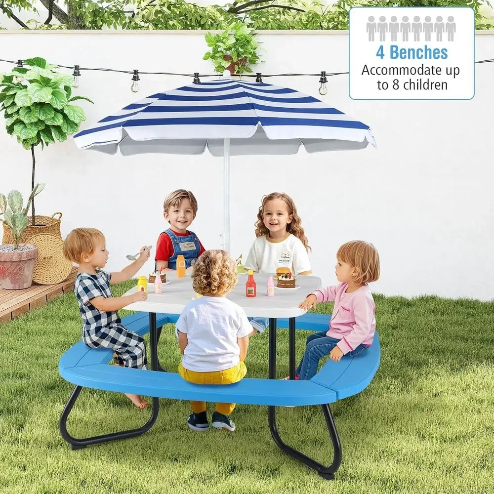 8-persoons picknicktafel voor  - Kids Outdoor Bench recensie en prijs