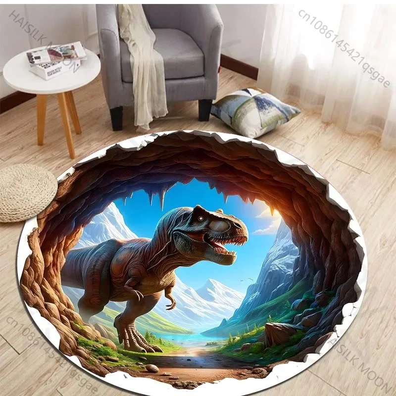 HD 3D Dinosaurus Print Ronde T - Kids Outdoor Mat recensie en prijs