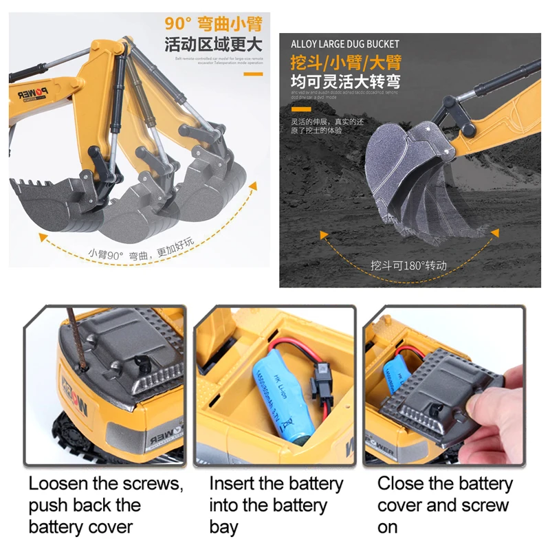 RC Graafmachine 2.4Ghz 6 Kanaa - Kids Outdoor Digger recensie en prijs
