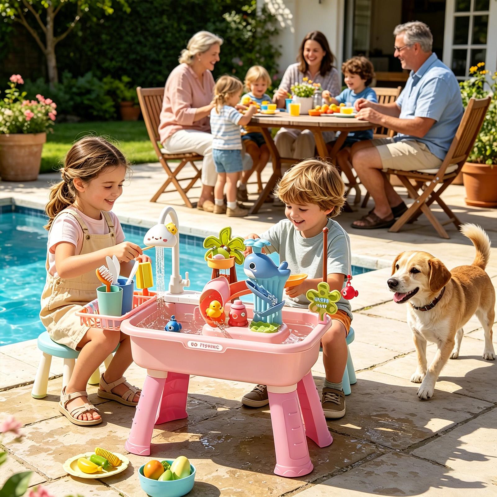 Kinderen watertafel met pomp,  - Kids Outdoor Water Table recensie en prijs