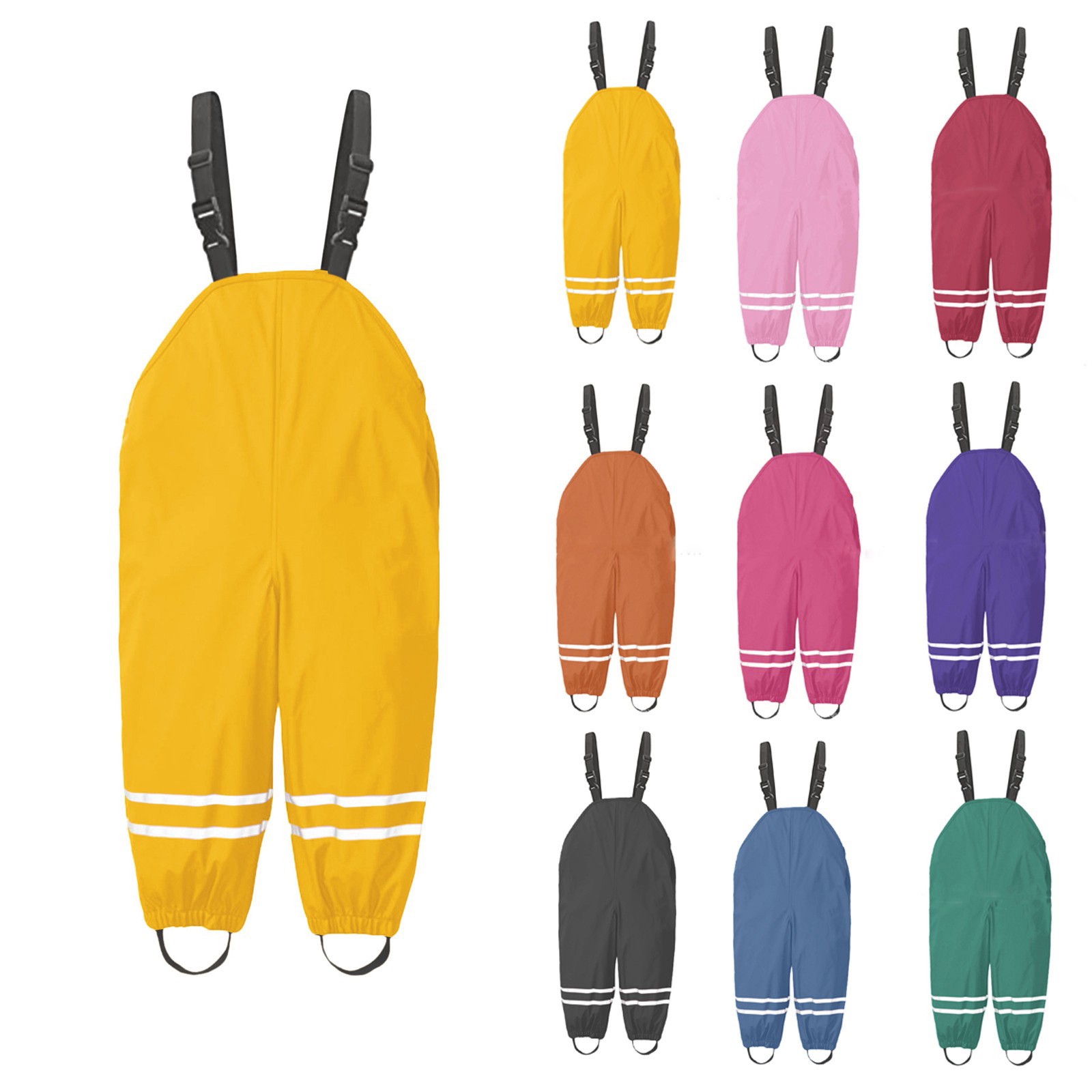 1-8Y regenbroek peuter kindere - Kids Outdoor Overalls recensie en prijs