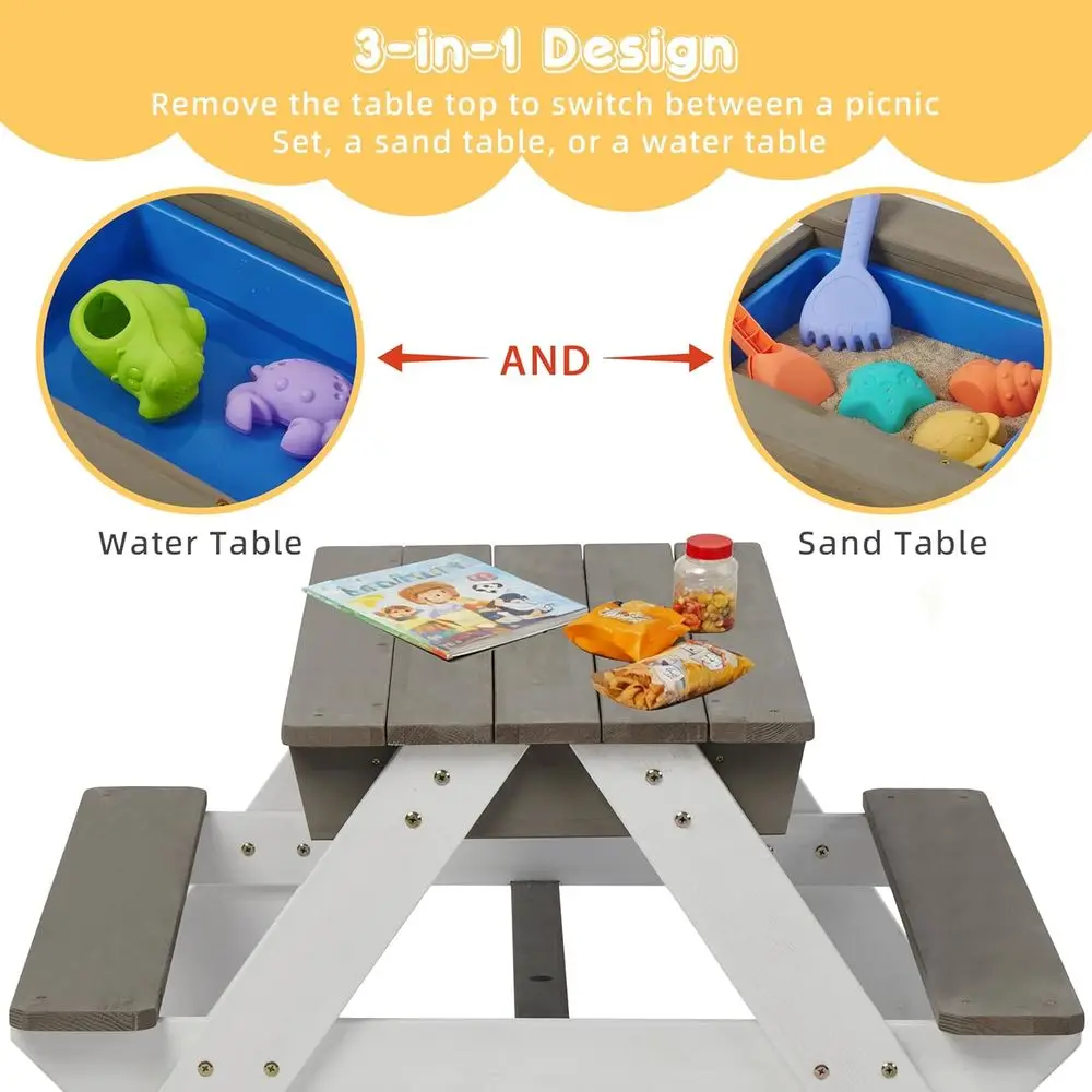 Ombouwbare 3-in-1 houten pickn - Kids Outdoor Water Table recensie en prijs