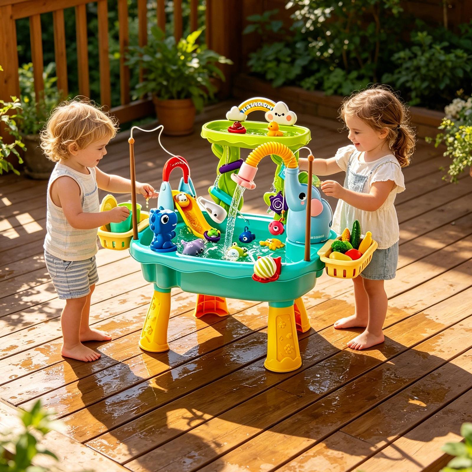 Geüpgradede waterbak voor peut - Kids Outdoor Sensory Table recensie en prijs