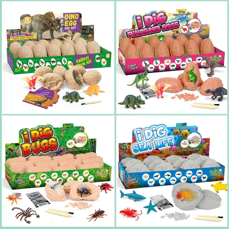 12PCS Archeologische Dinosauru - Kids Outdoor Digger recensie en prijs