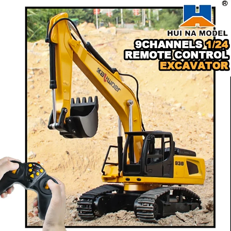 Huina Rc Graafmachine 1/24 9Ch - Kids Outdoor Digger recensie en prijs
