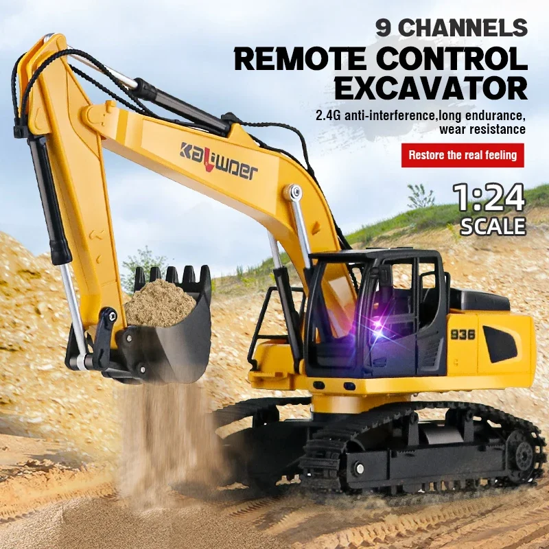 Huina Rc Graafmachine 1/24 9Ch - Kids Outdoor Digger recensie en prijs