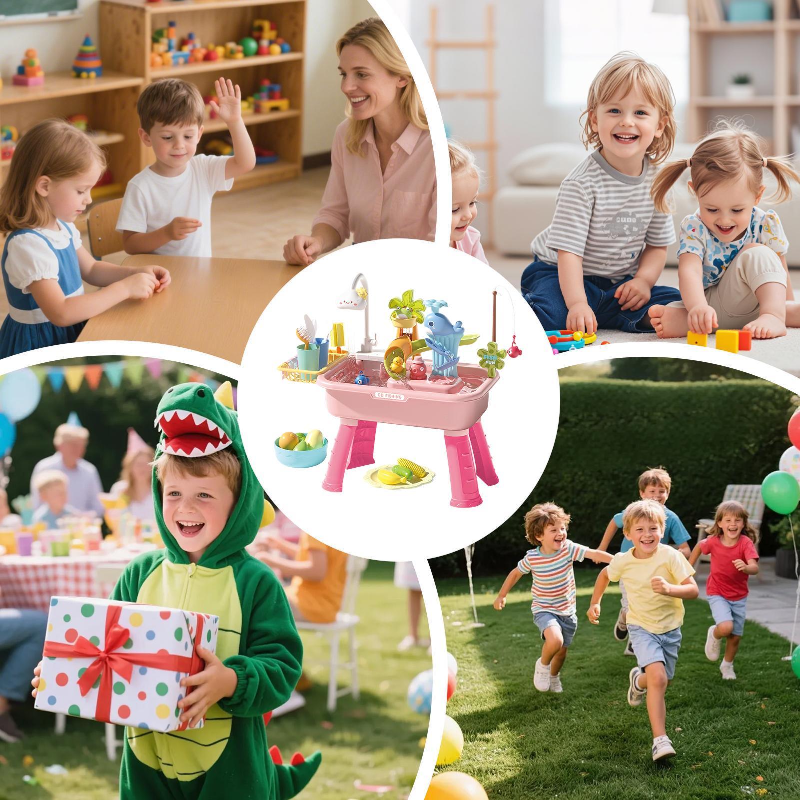 43-delige elektrische watertaf - Kids Outdoor Sensory Table recensie en prijs