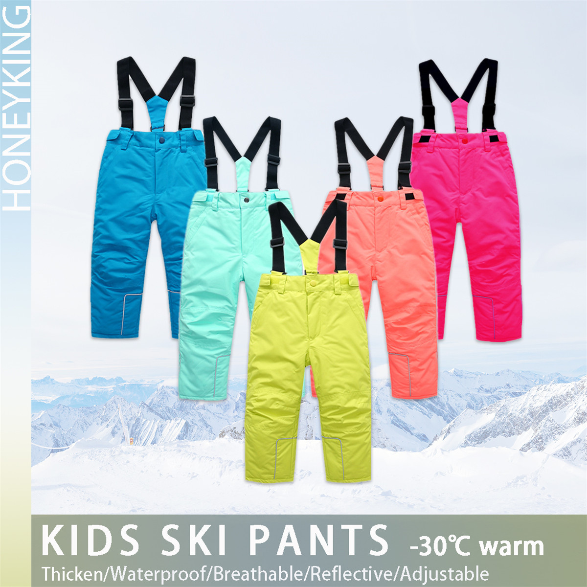 HONEYKING Kinderskibroek Winte - Kids Outdoor Overalls recensie en prijs