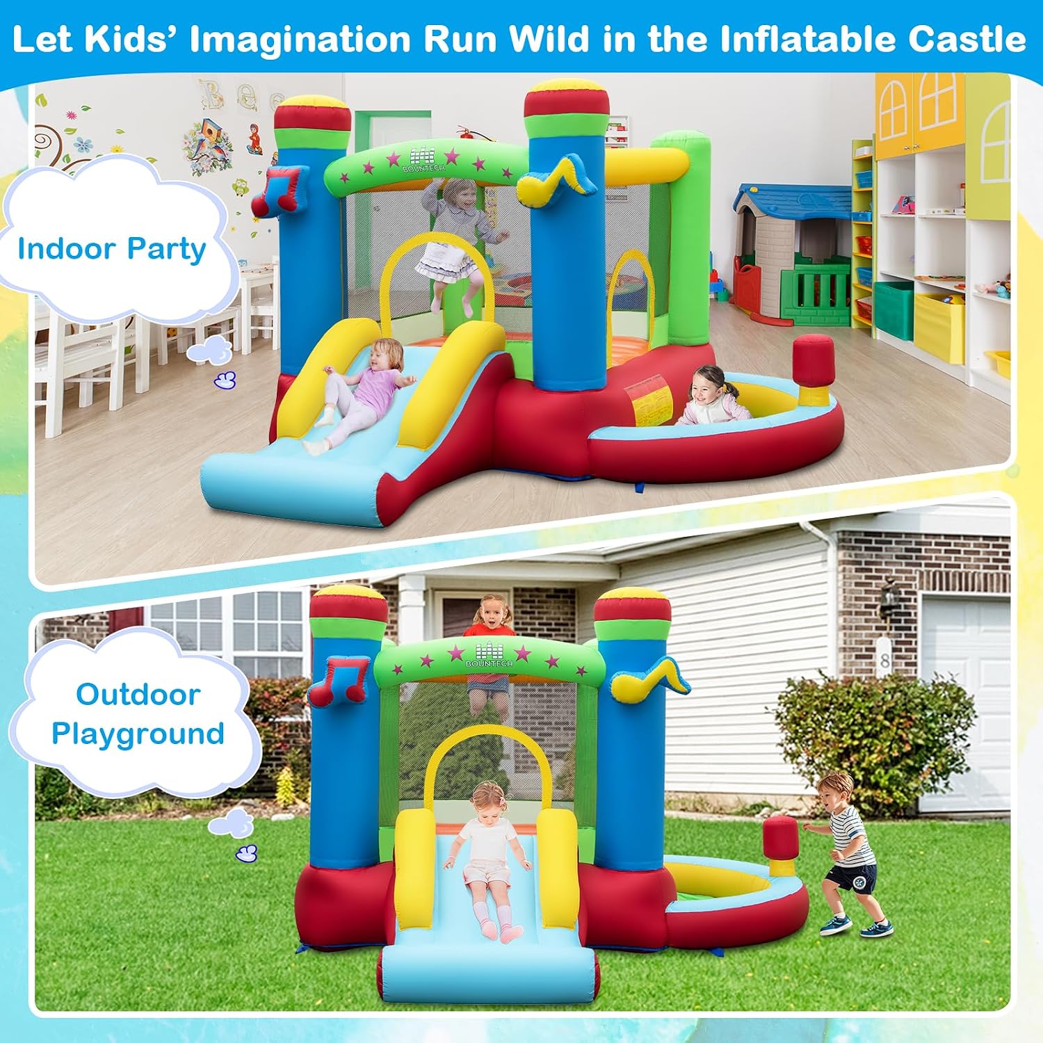 Opblaasbare springkasteel met  - Kids Outdoor Ball recensie en prijs