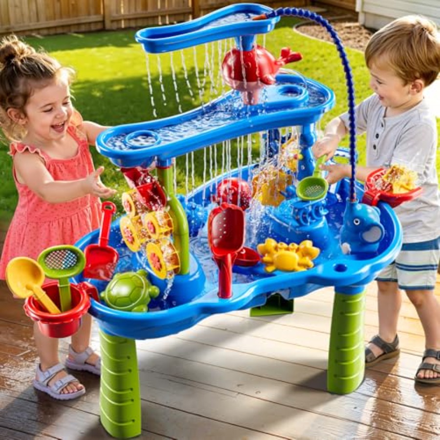 Buiten watertafel voor kindere - Kids Outdoor Sensory Table recensie en prijs