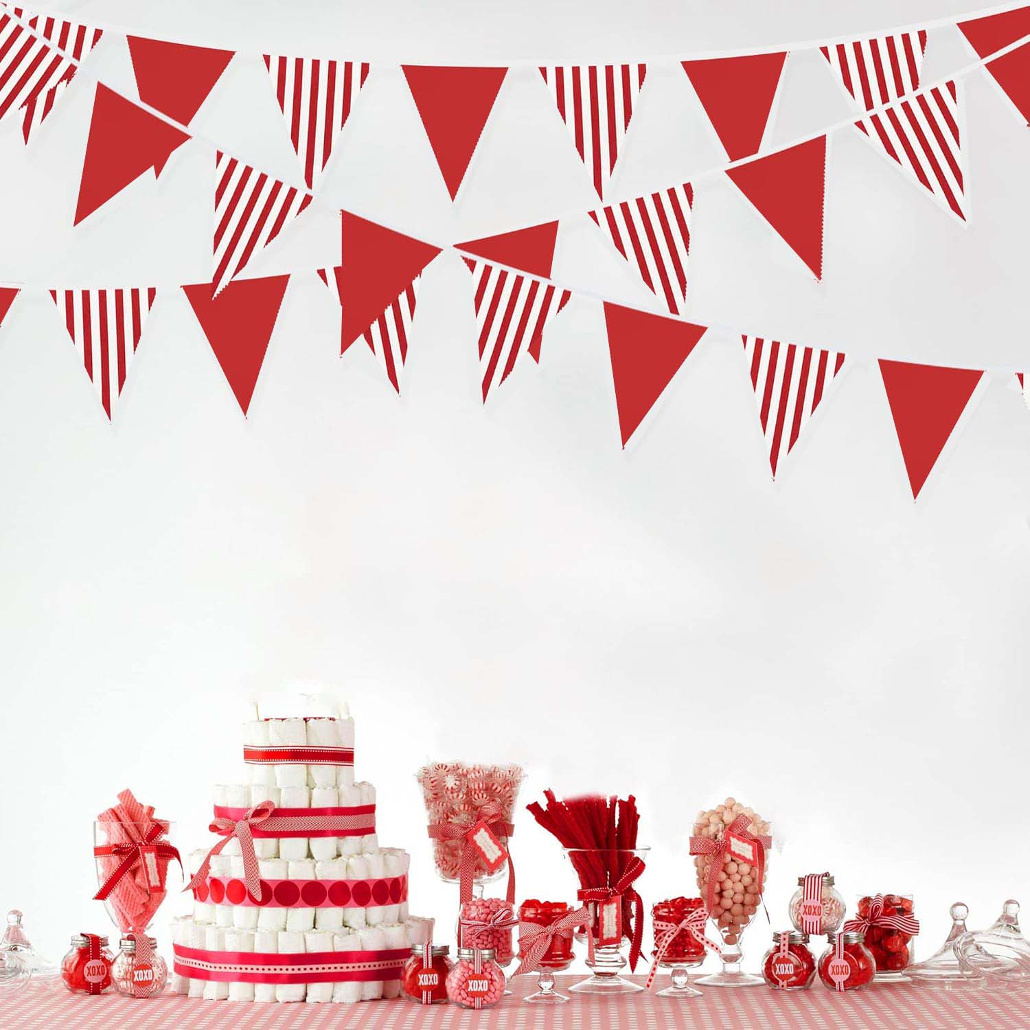 10M Rood-Witte Driehoekige Vla - Q Kids Outdoor recensie en prijs