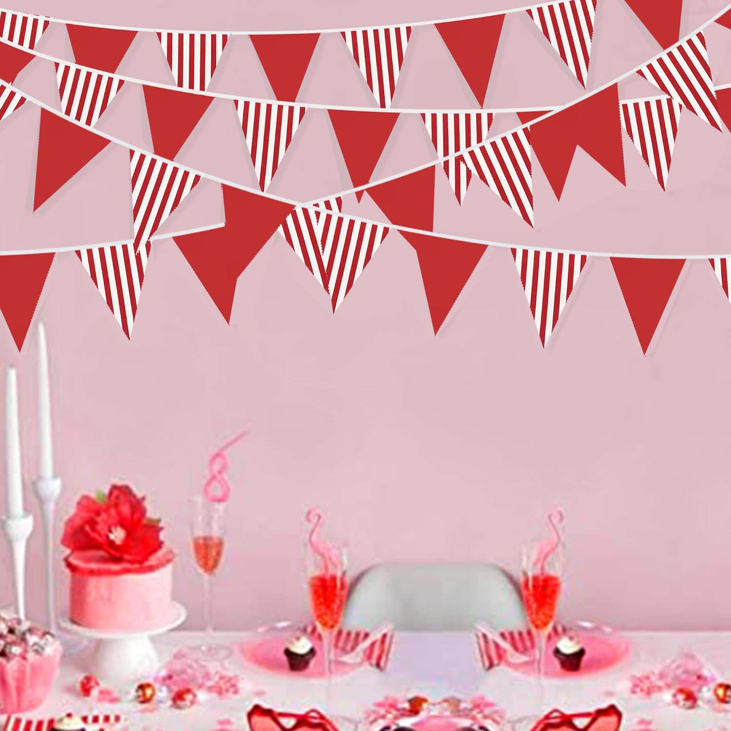 10M Rood-Witte Driehoekige Vla - Q Kids Outdoor recensie en prijs