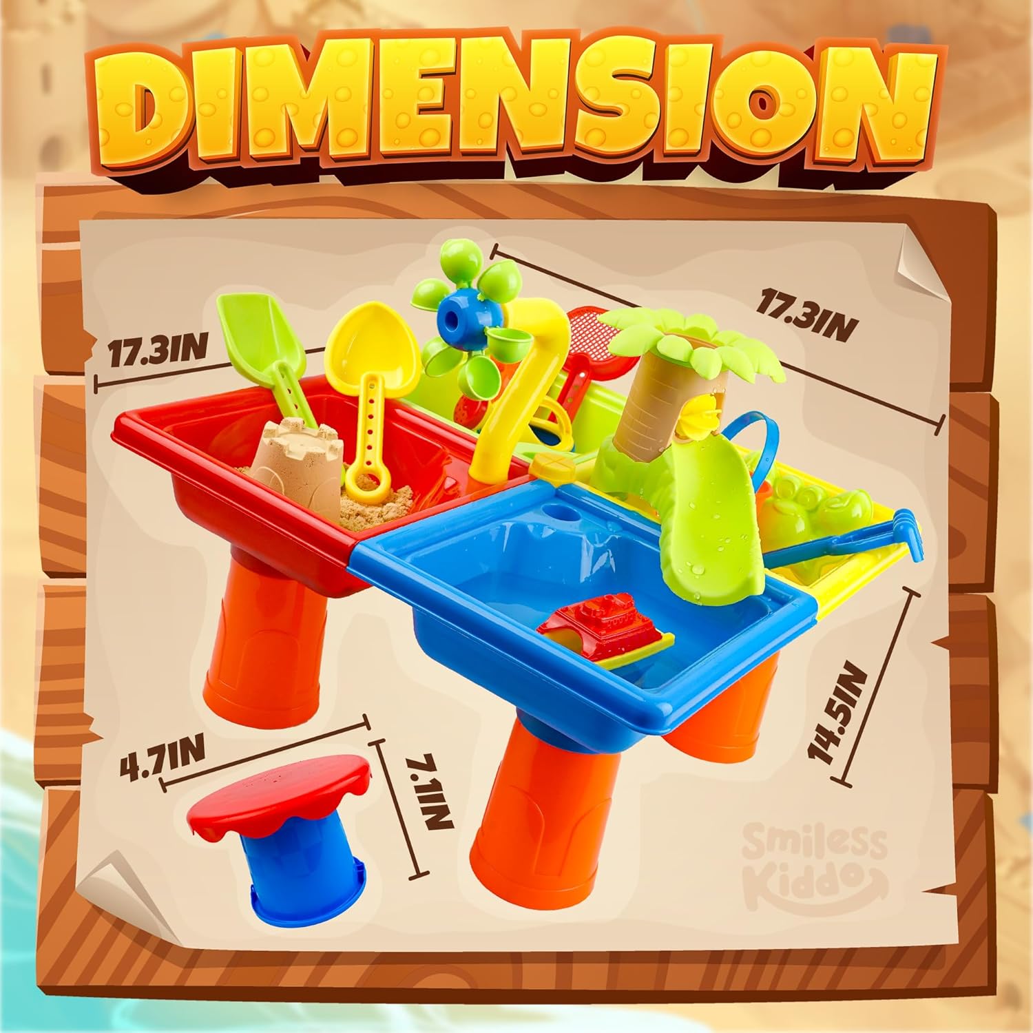 4-in-1 kinderen water en zand  - Kids Outdoor Sensory Table recensie en prijs