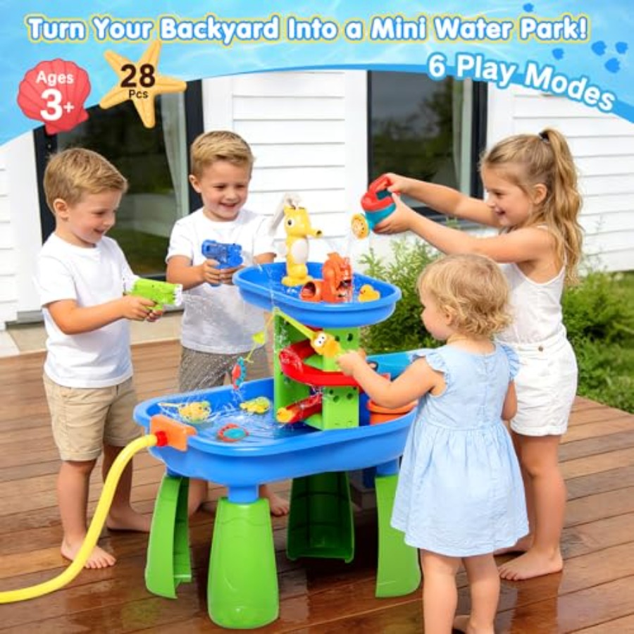 Buiten watertafel voor kindere - Kids Outdoor Sensory Table recensie en prijs