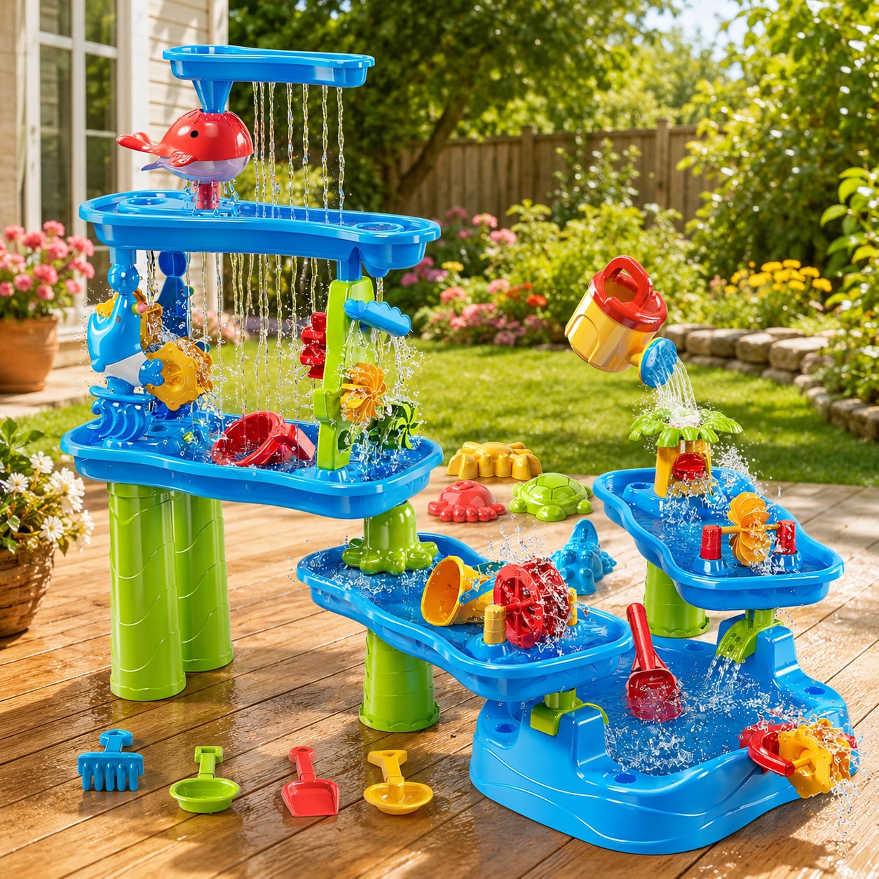5-laags watertafel voor kinder - Kids Outdoor Sensory Table recensie en prijs