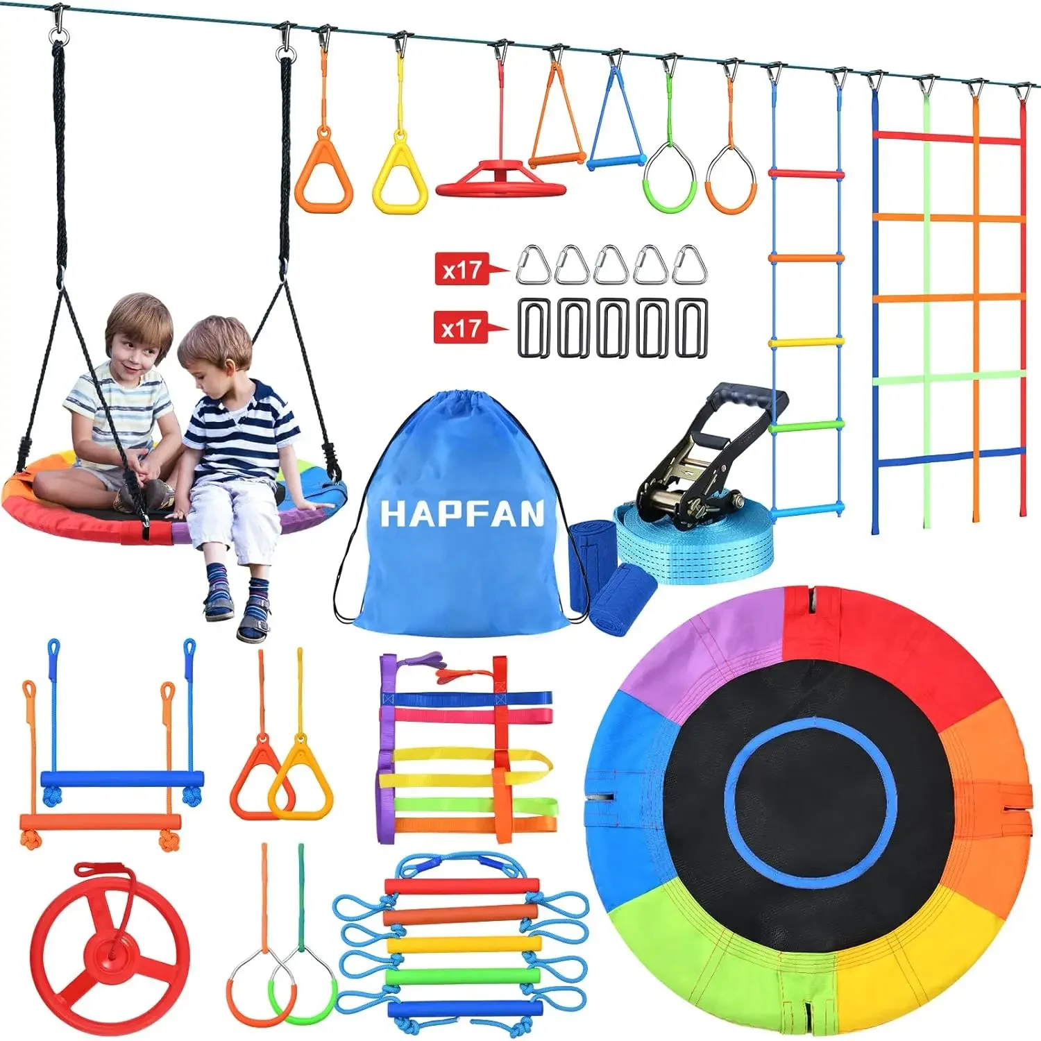Activiteitsprijs Hapfan 50 FT  - Kids Outdoor Ninja Set recensie en prijs
