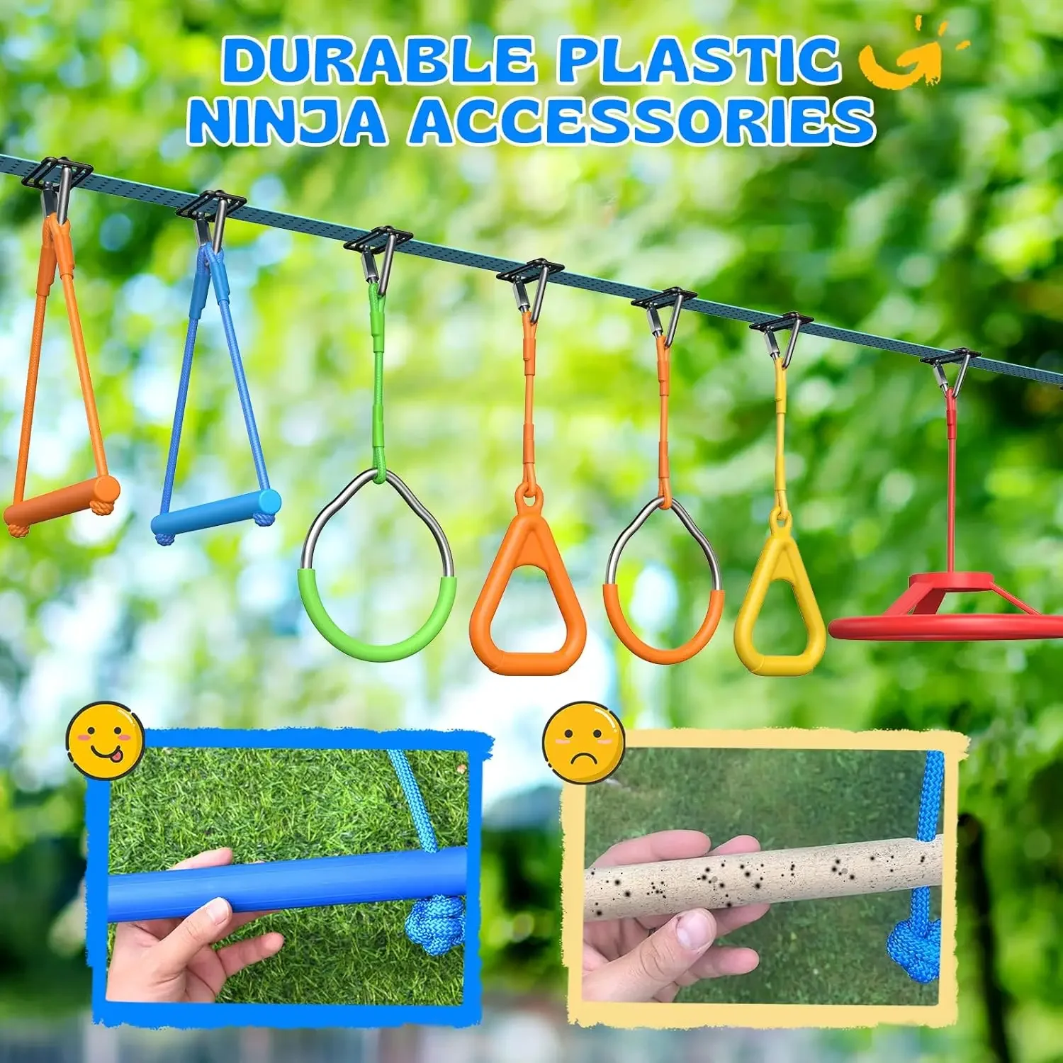 Activiteitsprijs Hapfan 50 FT  - Kids Outdoor Ninja Set recensie en prijs
