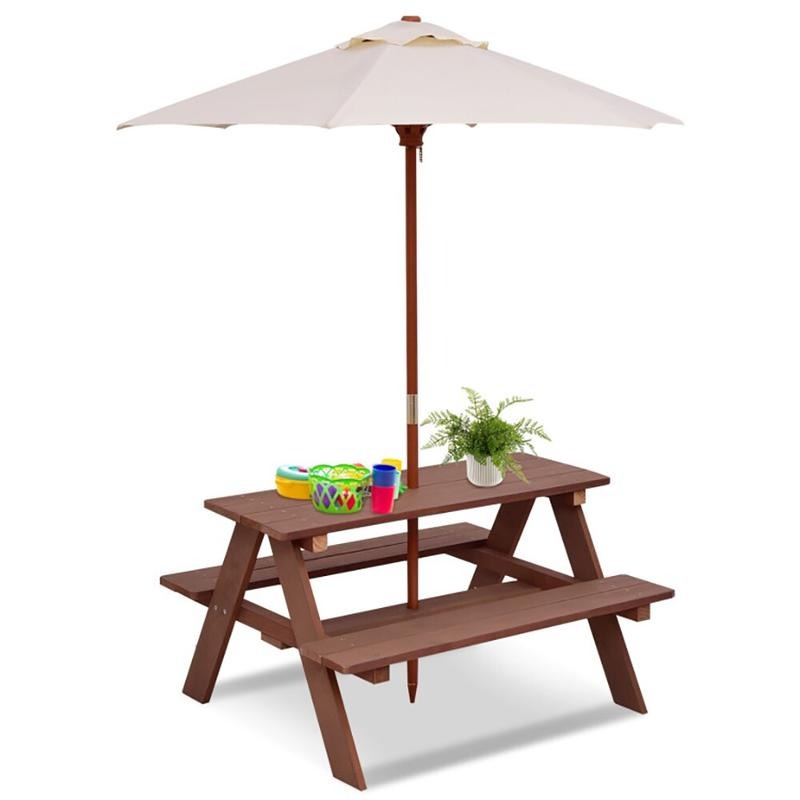 Buiten picknicktafelset voor 4 - Kids Outdoor Bench recensie en prijs
