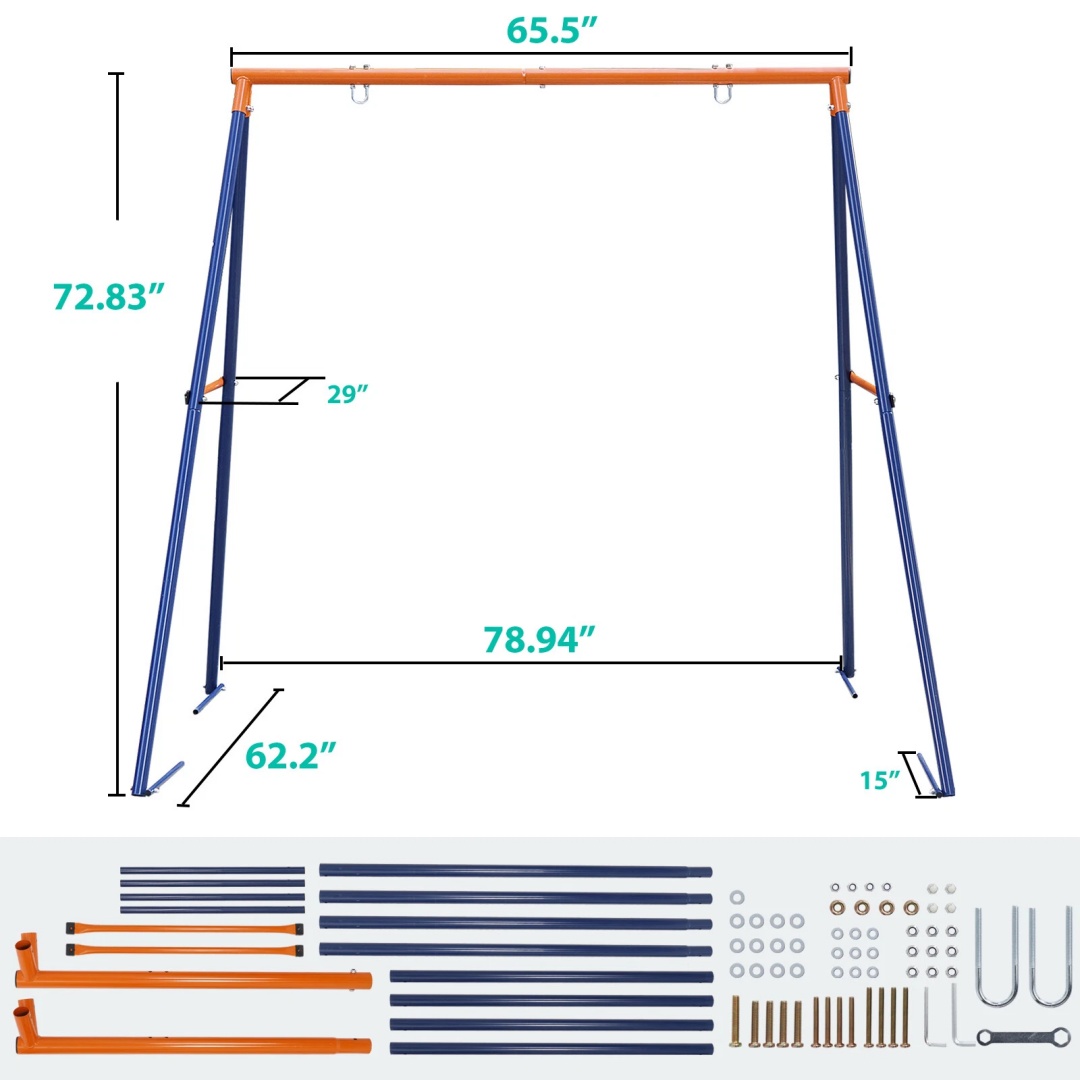 Zwaarbelastbaar A-frame schomm - Kids Outdoor Furniture Set recensie en prijs